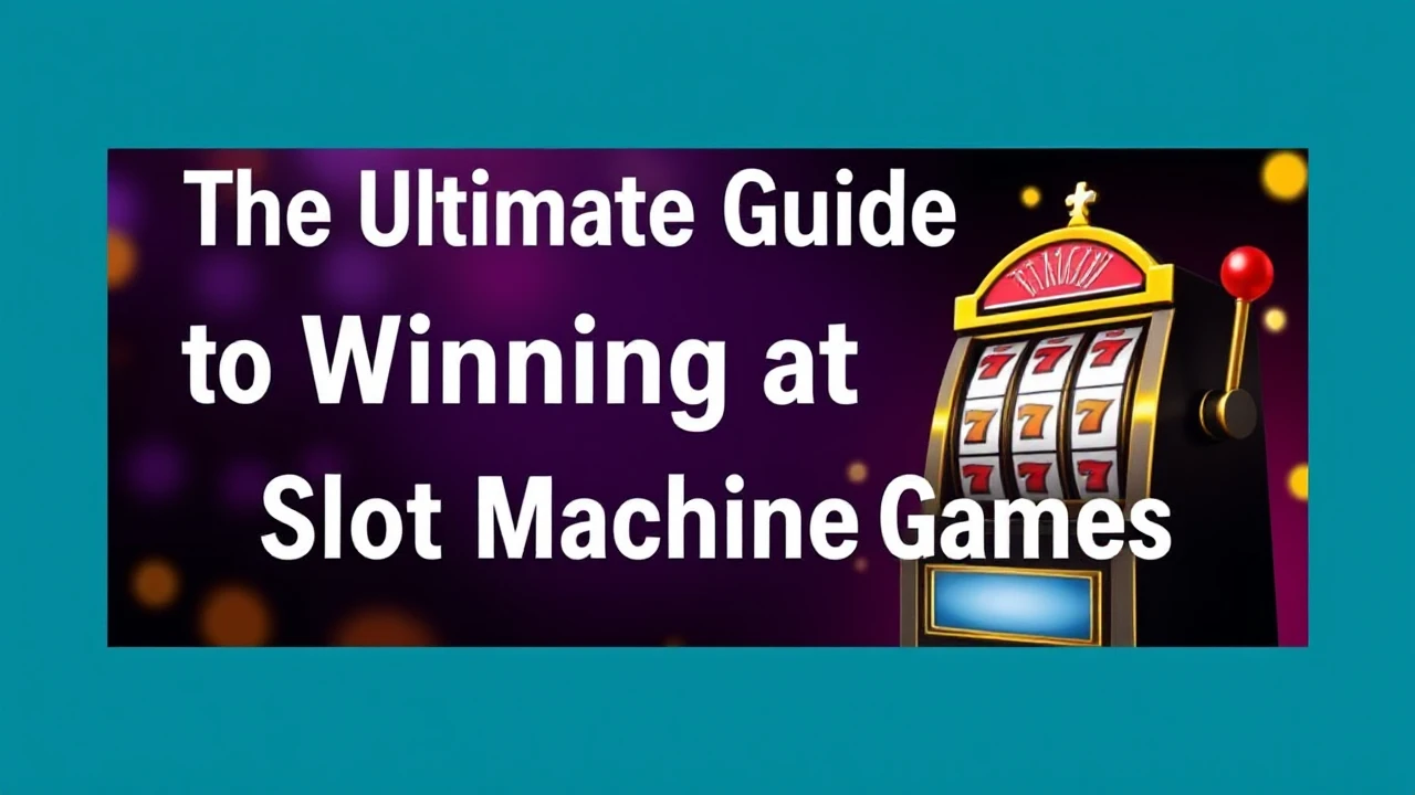 The Ultimate Guide to Winning at Slot Machine Games