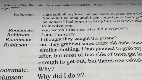 Full Text Thread Between Conservative Commentator Accused and Housemate