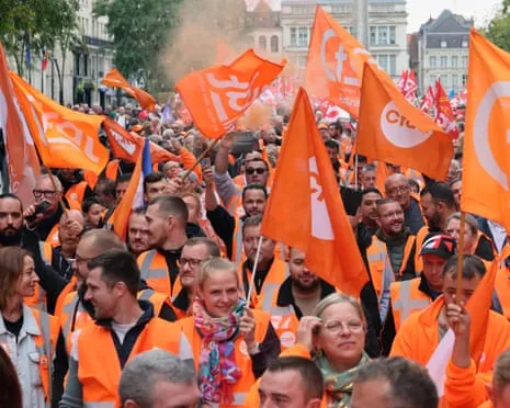 Nationwide Strike Action Draws Hundreds of Thousands Protesting In France
